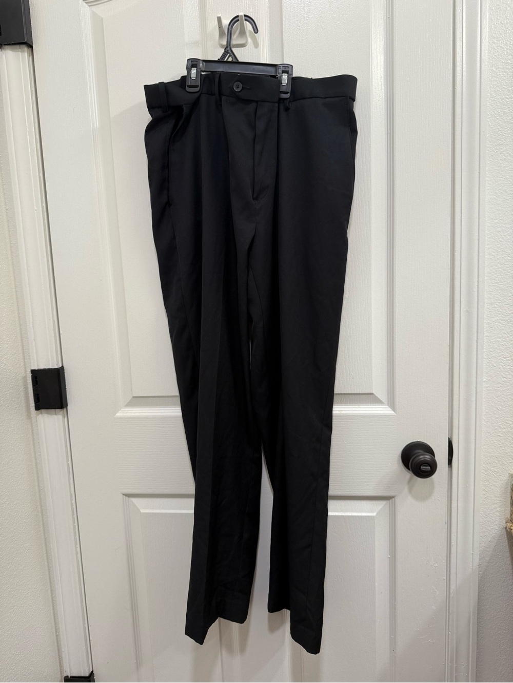 croft & barrow Black Men's Dress Pants - Straight Fit 38 32